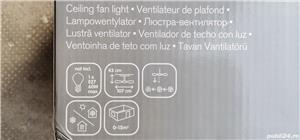 Vand Lustra Ventilator de tavan 106 cm, 3 viteze, 4 palete, NOU, Pret 320 Lei. - Produsul este NOU - imagine 7