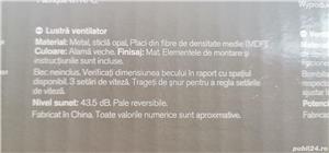 Vand Lustra Ventilator de tavan 106 cm, 3 viteze, 4 palete, NOU, Pret 320 Lei. - Produsul este NOU - imagine 9