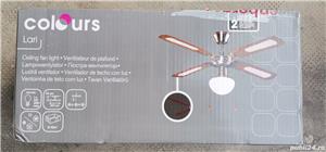 Vand Lustra Ventilator de tavan 106 cm, 3 viteze, 4 palete, NOU, Pret 320 Lei. - Produsul este NOU - imagine 6