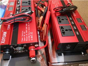 Invertor invertoare auto 24V 500W clesti baterie cablu pentru bricheta auto 24V  - imagine 8