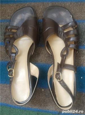Sandale de damă, din piele, mărimea 37