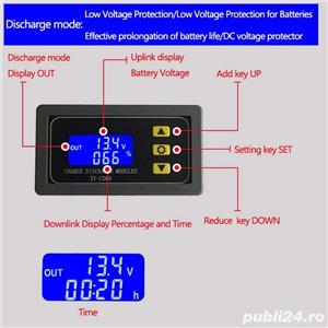 Controler 6-60V carcasa, 10A, incarcare automatizare baterii lithium ... plumb - imagine 3