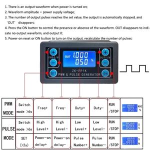 Generator semnal 1hz - 150khz, 8-90VDC, square digital impuls, carcasa plastic, pwm LCD - imagine 4