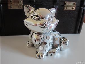 cadou rar pisica vintage de colectie,placata argint fabricat Italia - imagine 3