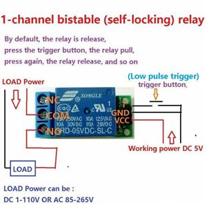 modul releu bistabil 5v latch on-off