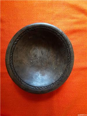 Bowl vechi din lemn exotic - imagine 2