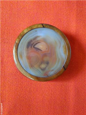 Cutie de bijuterii din lemn si onix - imagine 8