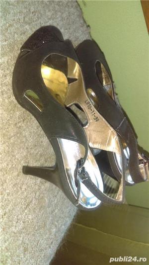 Sandale elegante cu toc inalt - imagine 2