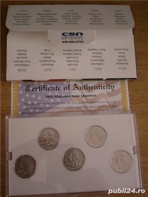 Set monede sua - placate cu platina - imagine 2