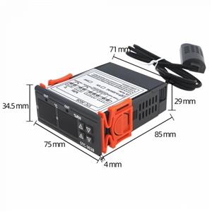 CONTROLER termostat HIGROSTAT pentru temperatura si UMIDITATE electronic DIGITAL pret 220V senzor - imagine 4