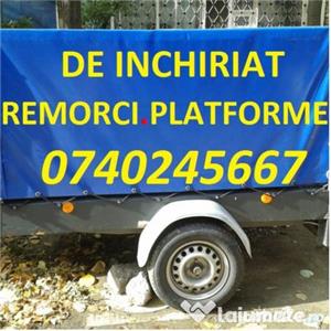 De Închiriat Remorca 750kg si Platforma, Transport Orice - imagine 2