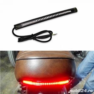 Banda LED Stop si Semnalizare Moto, Motocicleta, Scuter, ATV – 48 LED-uri Flexibila - imagine 3