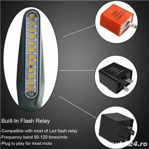 SEMNALIZARE MOTO dinamica semnalizatoare MOTOCICLETA scuter cu LED secventiala semnalizari ATV - imagine 4