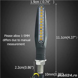 SEMNALIZARE MOTO dinamica semnalizatoare MOTOCICLETA scuter cu LED secventiala semnalizari ATV - imagine 7