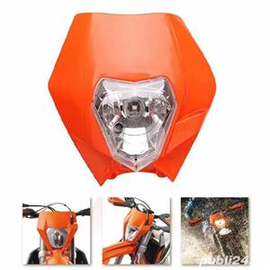 MASCA fata far MOTO universal Enduro Cross KTM Supermoto Steet Fighter Naked DE VANZARE - imagine 3