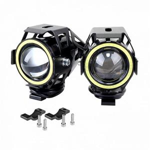 Proiectoare led moto angel eyes cree cu leduri ceata proiector motocicleta atv off road trotineta u7 - imagine 3
