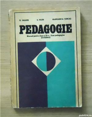 Salade, Păun, Țurcaș:  Pedagogie    manual pentru cl. a XI-a 