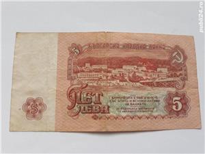 5 leva bancnotă 1974 - imagine 2