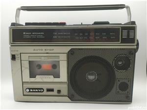 Boombox radiocasetofoane de colectie Sanyo fabricatie Japonia anii '70-'80 - imagine 6