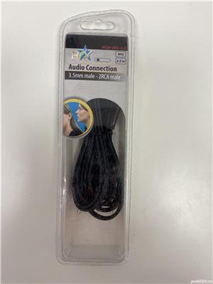 Cablu audio 3,5mm Jack - 2RCA HQ HQB-002 / 2,5m (1607)
