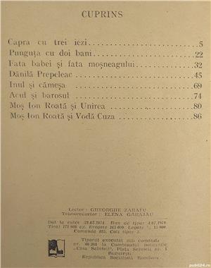 carte Povesti si povestiri - Ion Creangă, 1974 - imagine 5