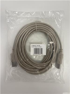 Cablu imprimanta USB 2.0 A - USB B 151/5 / 5m (1624) - imagine 2