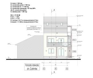 Vand teren 345 mp parcul Motodrom  cu autorizatie de construire ptr. o cladire de tip butique hotel - imagine 2