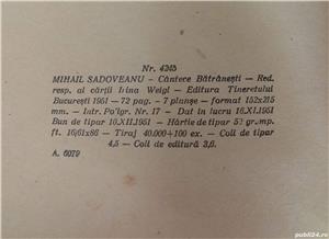 carte povestiri Mihail Sadoveanu - Cantece Batranesti, ilustratii, 1951 - imagine 6