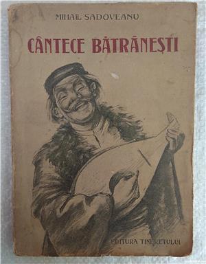carte povestiri Mihail Sadoveanu - Cantece Batranesti, ilustratii, 1951