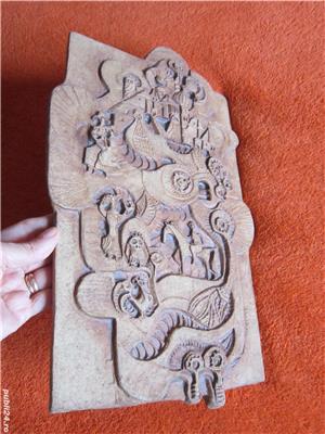 cadou rar placa ceramica semnata Wegerer arta de colectie Buchtal Germania'60 - imagine 4