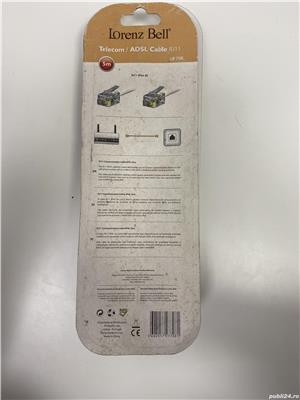 Cablu telefonie RJ 11 ADSL Telecom Lorenz LB708 / 5m (317) - imagine 2