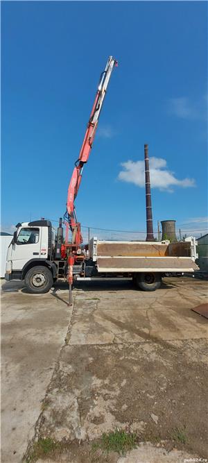 Închiriez - ofer servicii de transport si manipulare cu macara hidraulica