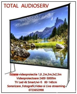Inchiriere Videoproiectoare,Ecrane,Smart Tv 4k,lavaliere,Flipchart,Conferinte - imagine 2