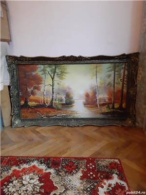 Vand tablou mare pictat manual pe panza  - imagine 2