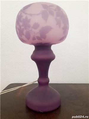 lampă din sticlă tip Galle