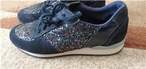 Adidasi fete piele naturala