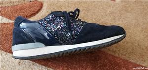 Adidasi fete piele naturala - imagine 5