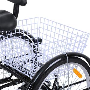 Tricicleta adulti 24 toli 6 viteze-ideala transport cumparaturi si agrement,confortabila-noua - imagine 3
