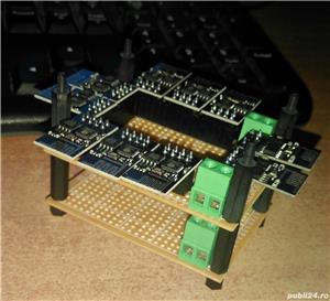 Placa - modul - rig minare duco 10 x esp8266-01 stackable tower - Nu contine ESP-uri