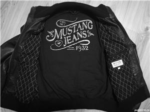 Jacheta piele Mustang, negru, masura S, impecabila - imagine 8