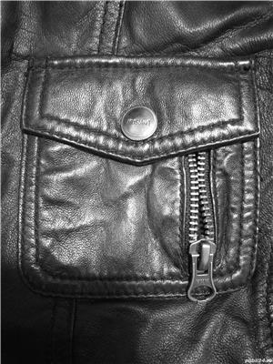 Jacheta piele Mustang, negru, masura S, impecabila - imagine 5
