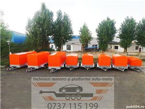 inchiriez remorca cu prelata 2000kg 1500kg 750kg trailer platforma 1500kg 2700kg 3500kg - imagine 6
