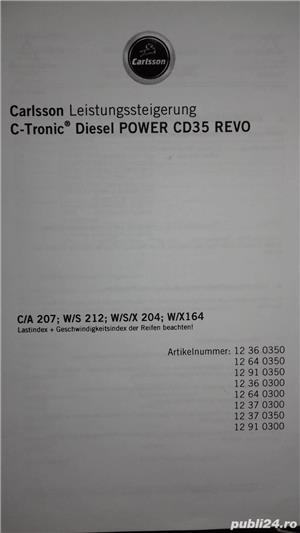 Kit de putere Carlsson C-Tronic Diesel Power CD35 Revo Mercedes OM642 - imagine 6