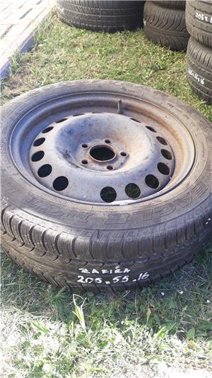 Cauciuc + janta 205x55x16 + suport rezerva Zafira 2011  - imagine 7