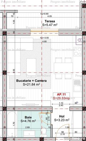 Apartament 1 camera - etaj 1 - 30 mp - loc parcare - 50.000 euro - imagine 7