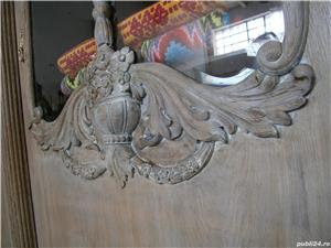 Sifonier vechi din lemn masiv de stejar reconditionat (Dulap/Mobila) - imagine 5