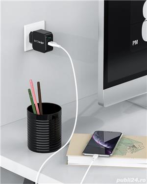 BlitzWolf Incarcator retea 2 x USB 30W NOU-SIGILAT - imagine 3