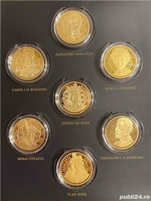 Colectie de monede imbracate in aur de puritate 999,9