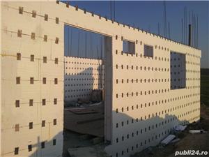 Cofraje din polistiren EPS100 cu element de legatura reglabila pentru constructii Case Pasive.