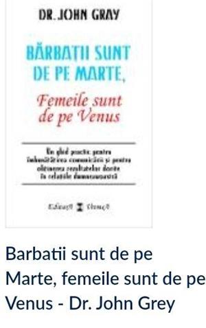 Bărbații sunt de pe Marte. Femeile sunt de pe Venus